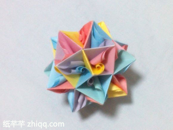 【立体组合纸球】折纸图解教程