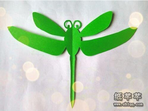 儿童【蜻蜓剪纸】图案教程